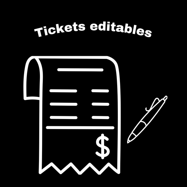 Tickets editables